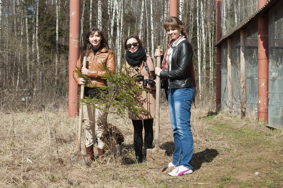 Гости ЭТНОМИРа высадили 98 деревьев в честь Дня Земли