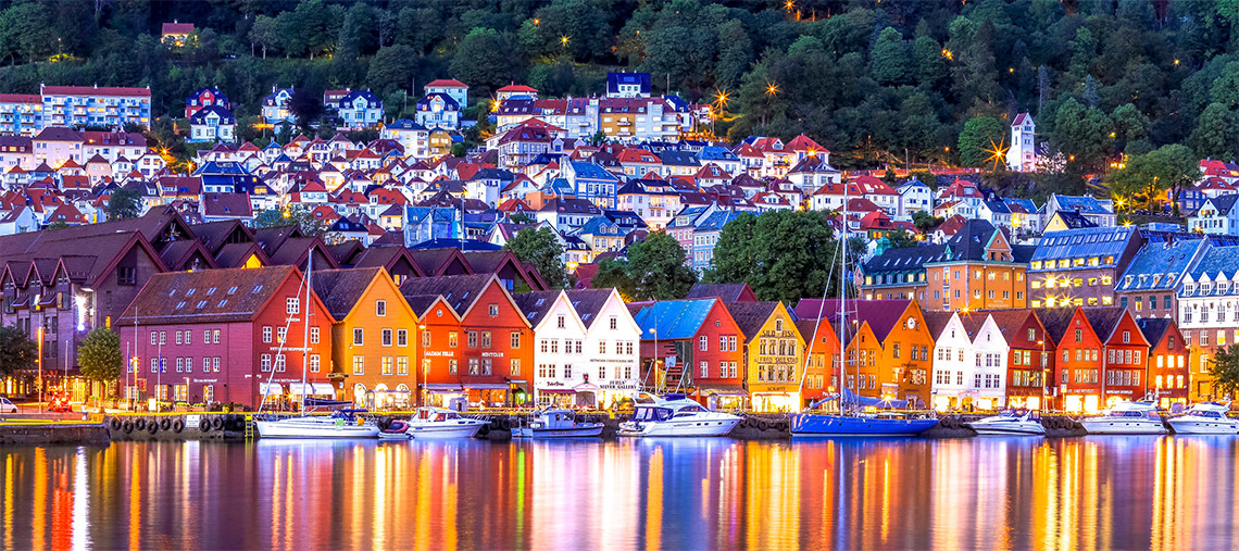 Города Норвегии: Осло, Берген, Олесунн и Тромсё
