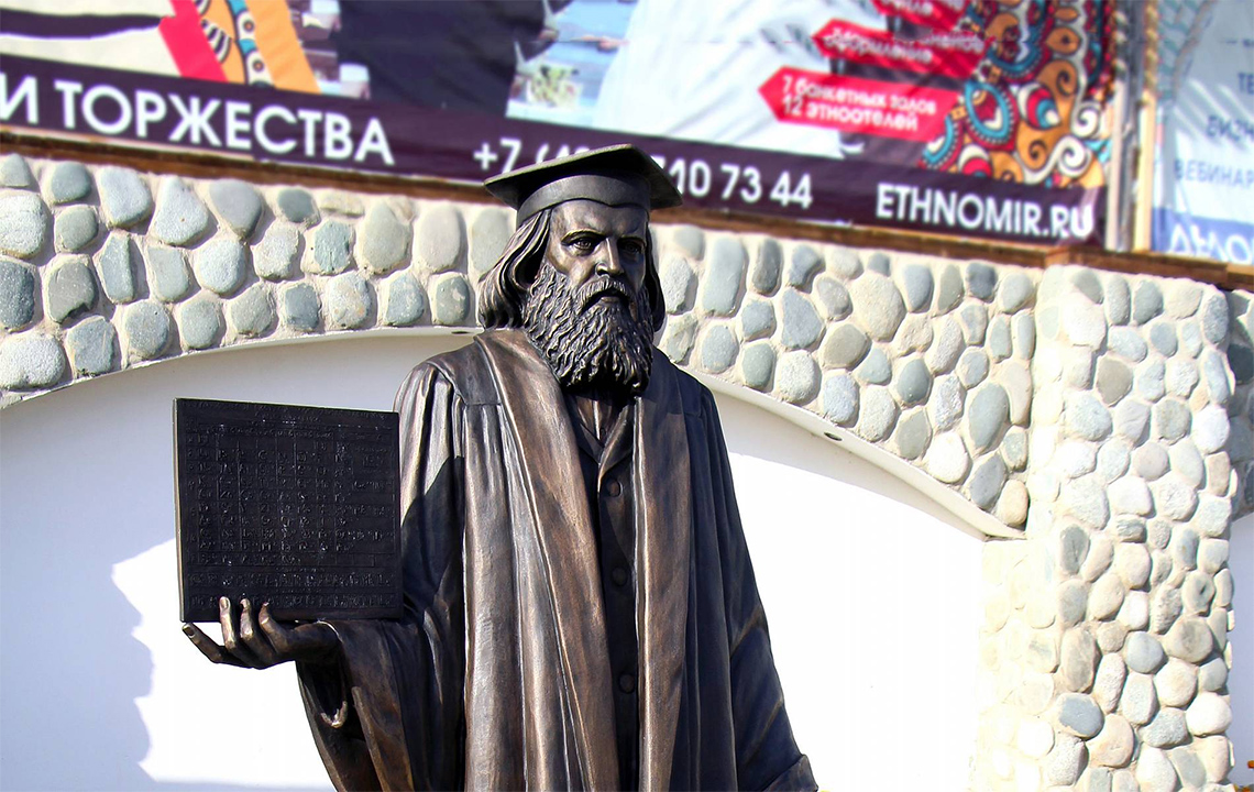 Памятник Менделееву в ЭТНОМИРе